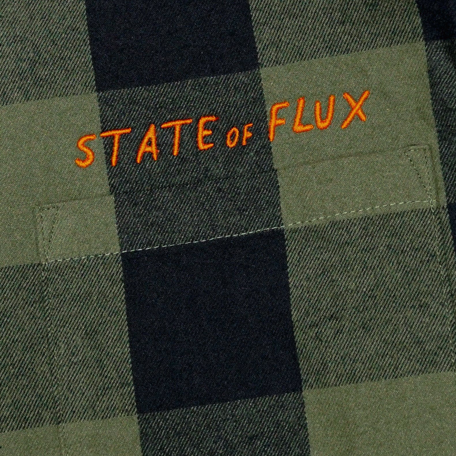 SOF Flannel Button-up in army and black - State Of Flux - State Of Flux