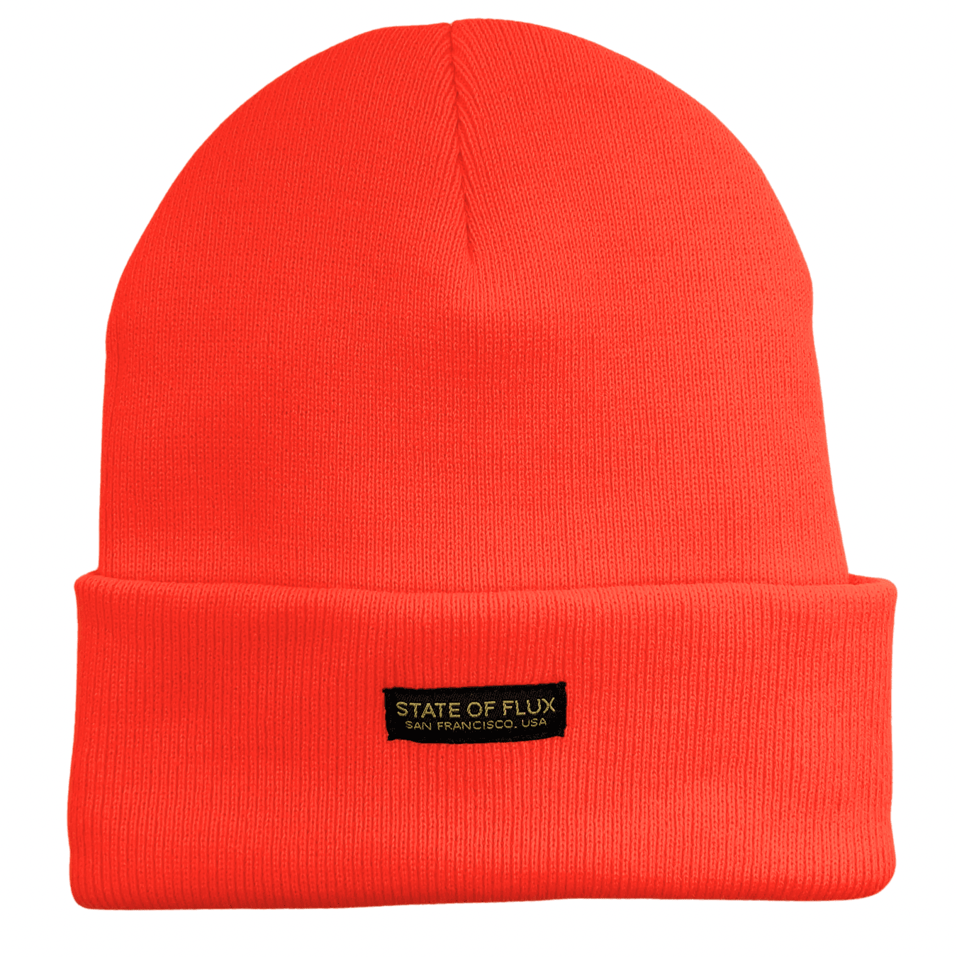 SOF Insulated Beanie in neon orange - State Of Flux - State Of Flux