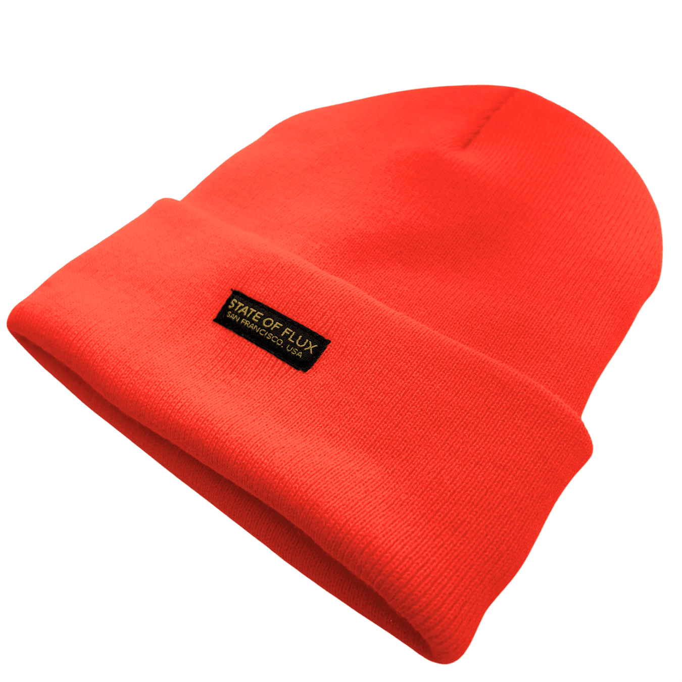 SOF Insulated Beanie in neon orange - State Of Flux - State Of Flux