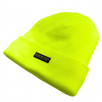 SOF Insulated Beanie in neon yellow - State Of Flux - State Of Flux