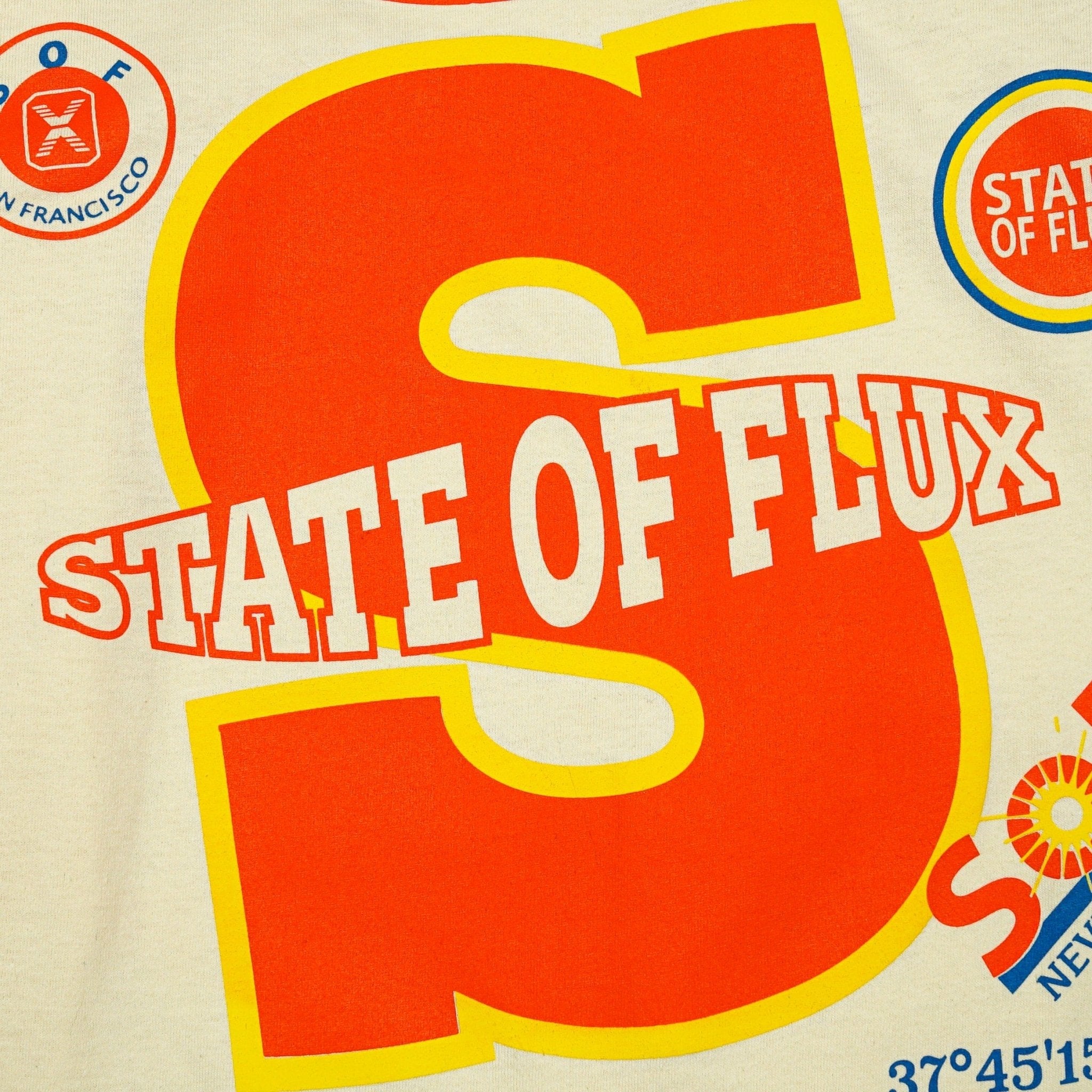 SOF Logos Tee in cream - State Of Flux - State Of Flux
