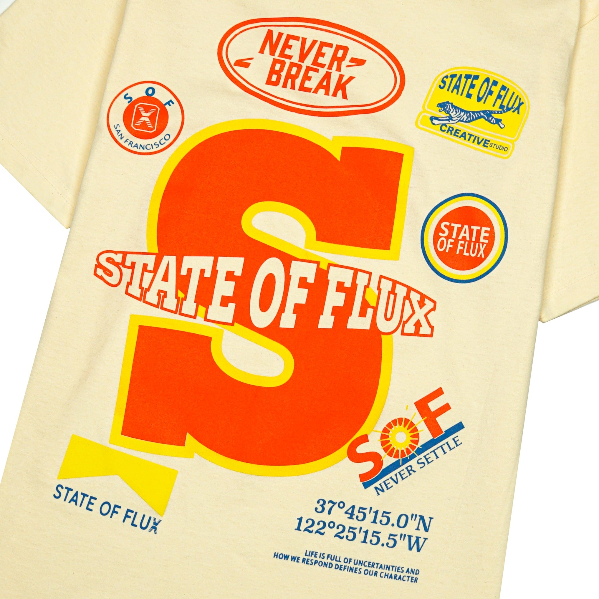 SOF Logos Tee in cream