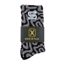 SOF Mindstate Crew Socks in grey and black - State Of Flux - State Of Flux