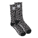 SOF Mindstate Crew Socks in grey and black - State Of Flux - State Of Flux