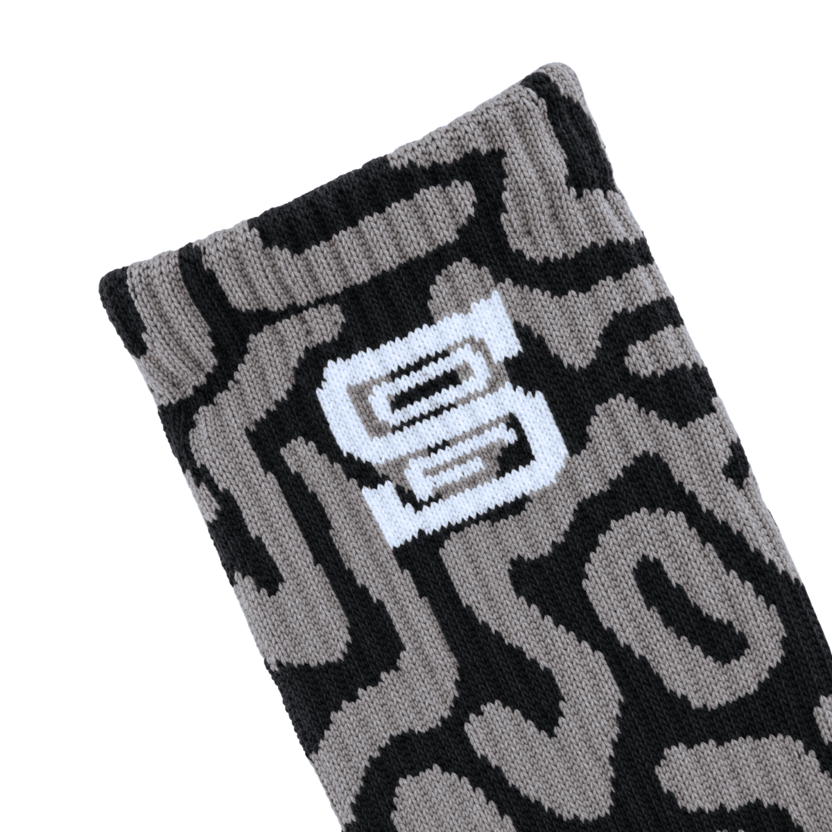 SOF Mindstate Crew Socks in grey and black