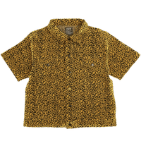 SOF Mindstate Short - sleeve Trucker Jacket in mustard and black - State Of Flux - State Of Flux
