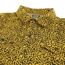 SOF Mindstate Short - sleeve Trucker Jacket in mustard and black - State Of Flux - State Of Flux