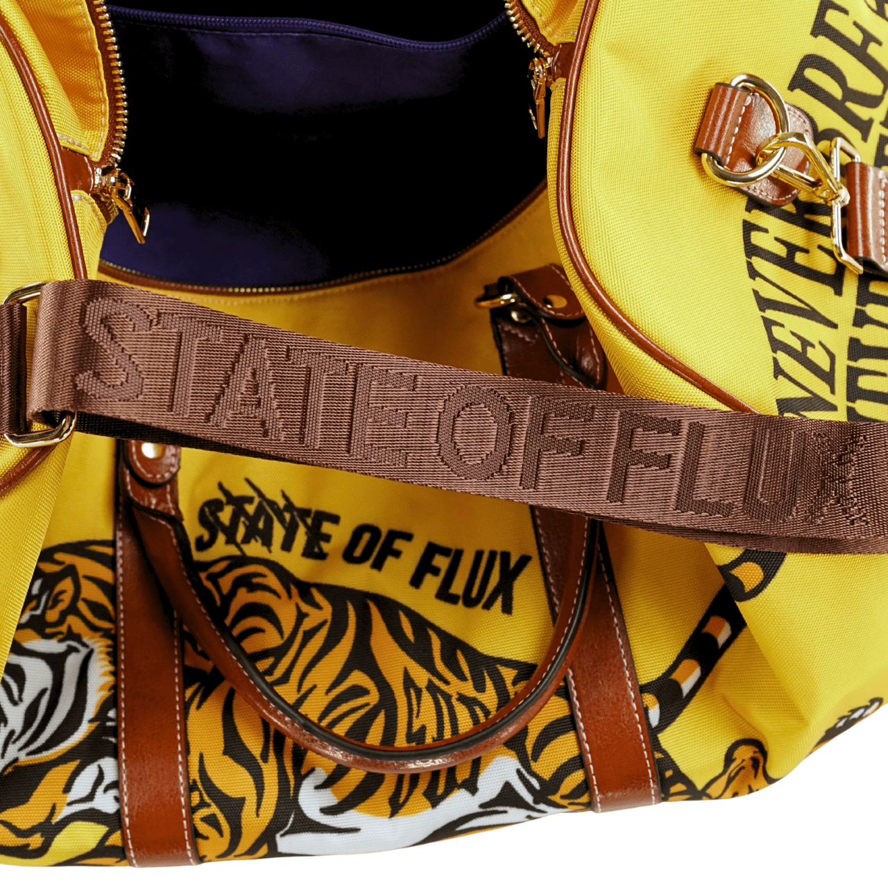 SOF Mojo Weekender Bag 3.0 in mustard and brown - State Of Flux - State Of Flux