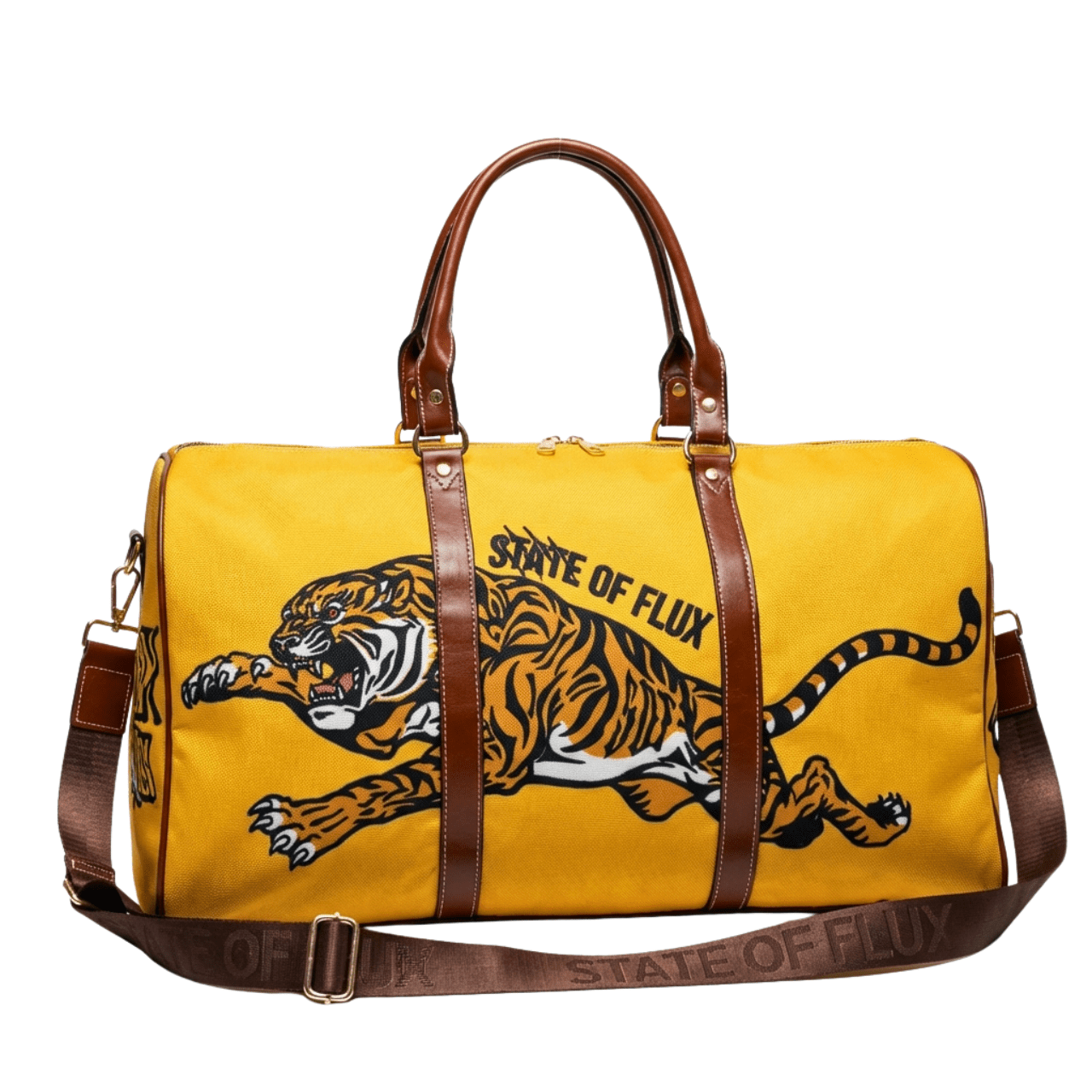 SOF Mojo Weekender Bag 3.0 in mustard and brown - State Of Flux - State Of Flux