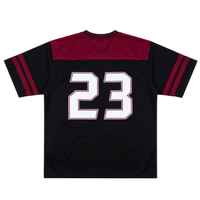 SOF Never Fold Corduroy Football Jersey in black and foundry red - State Of Flux - State Of Flux