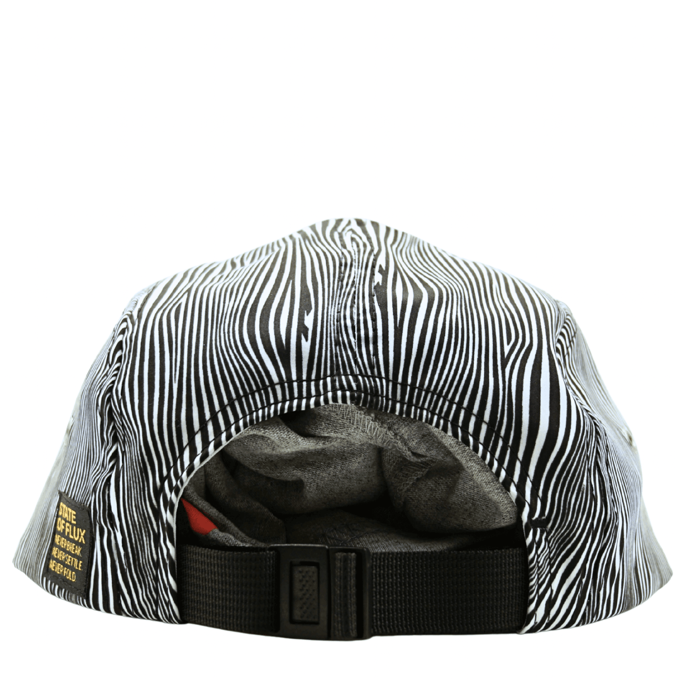 SOF Optical Illusion 5 - Panel Hat in black and white - State Of Flux - State Of Flux