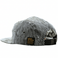 SOF Optical Illusion 5 - Panel Hat in black and white - State Of Flux - State Of Flux