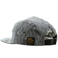 SOF Optical Illusion 5 - Panel Hat in black and white - State Of Flux - State Of Flux