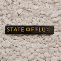 SOF pin black and yellow 2-inch soft enamel with dual-post and black rubber backers