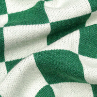 SOF Premium Checkerboard Knit Tee in green and white - State Of Flux - State Of Flux