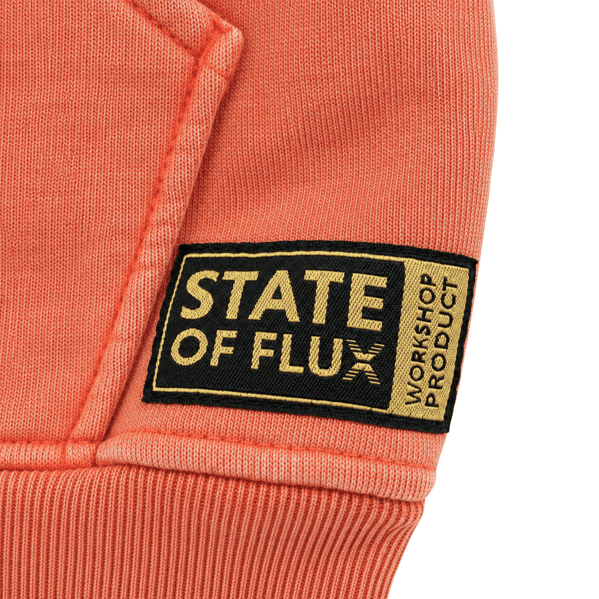 SOF Script Hoodie in tangerine orange - State Of Flux - State Of Flux