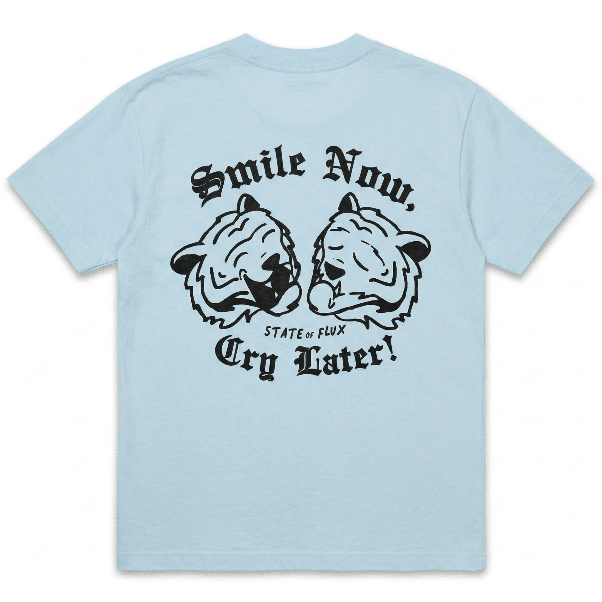 SOF Theatrics Tee in light blue - State Of Flux - State Of Flux