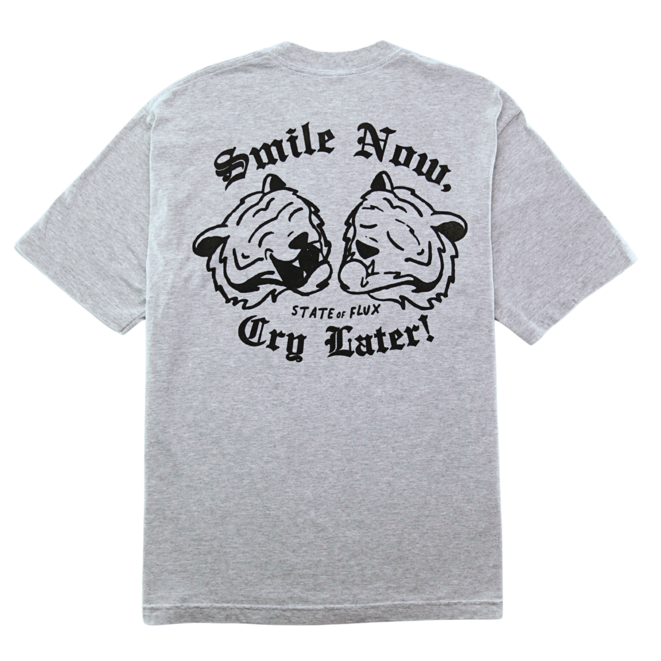 SOF Theatrics Tee in light heather grey - State Of Flux - State Of Flux