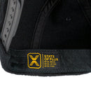 SOF Unstructured Snapback Hat in black - State Of Flux - State Of Flux
