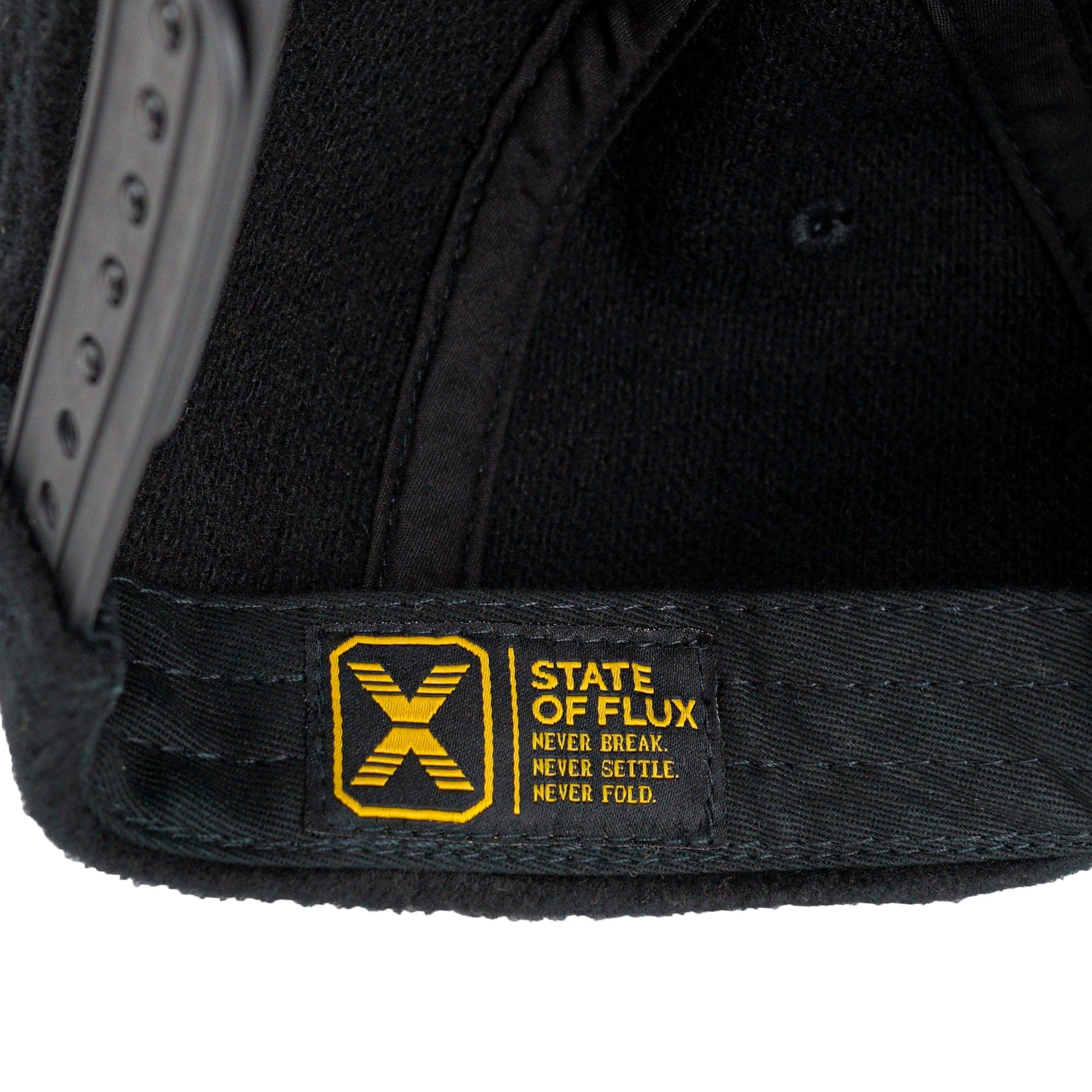 SOF Unstructured Snapback Hat in black - State Of Flux - State Of Flux