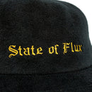 SOF Unstructured Snapback Hat in black - State Of Flux - State Of Flux