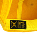 SOF Unstructured Snapback Hat in mustard - State Of Flux - State Of Flux