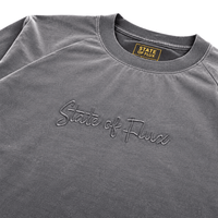 SOF Watermark Script Tee in gradient grey - State Of Flux - State Of Flux