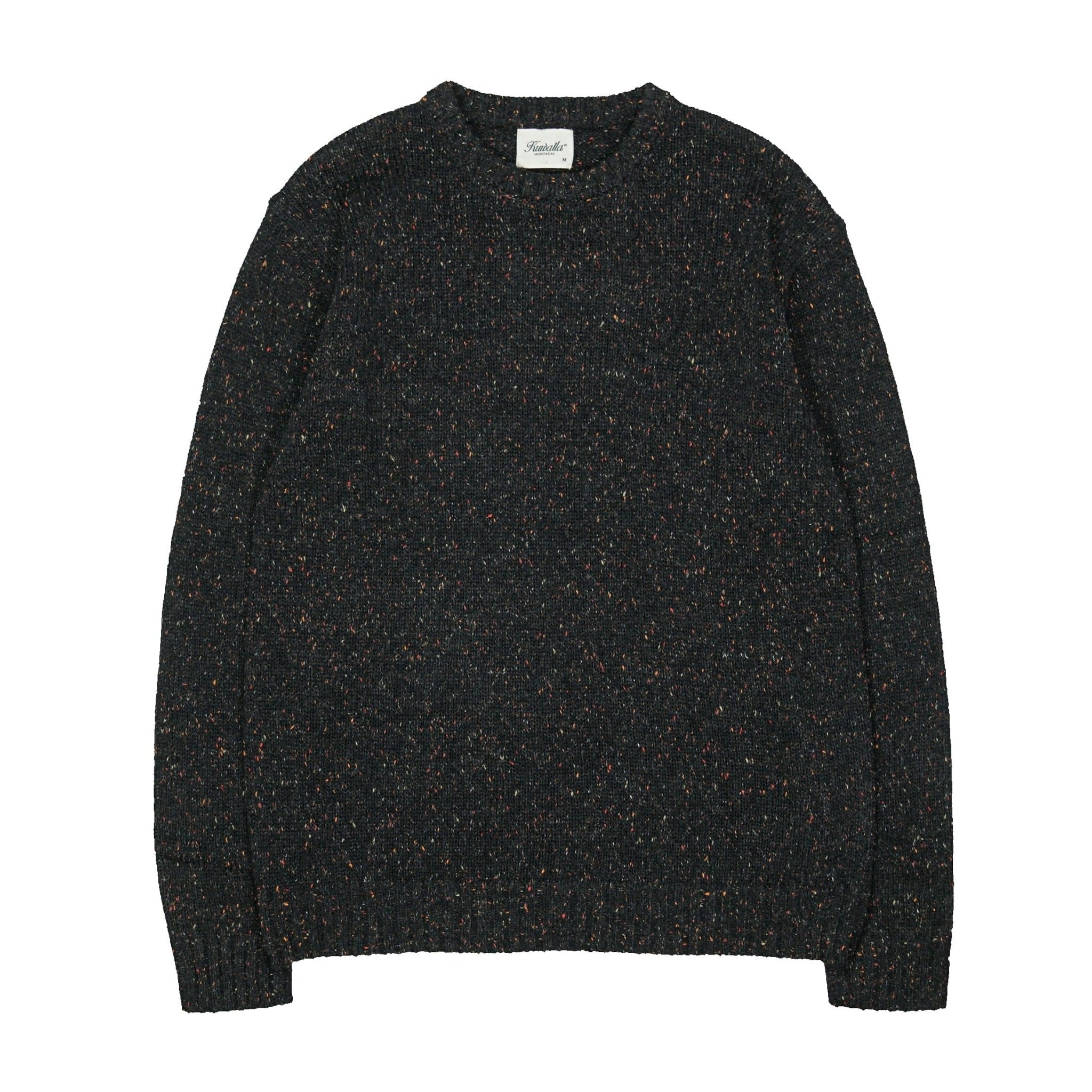 Speckled Sweater in black - Kuwalla Tee - State Of Flux