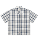 Springdale Short-sleeve Button-up Shirt in egret and blue - Dickies - State Of Flux