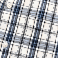 Springdale Short-sleeve Button-up Shirt in egret and blue - Dickies - State Of Flux
