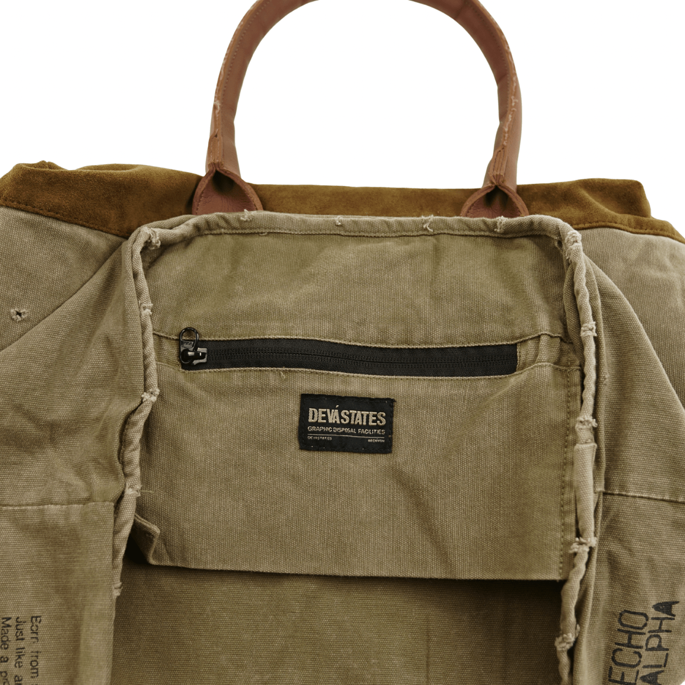 SS25 Tote Bag in beige and brown - Devá States - State Of Flux