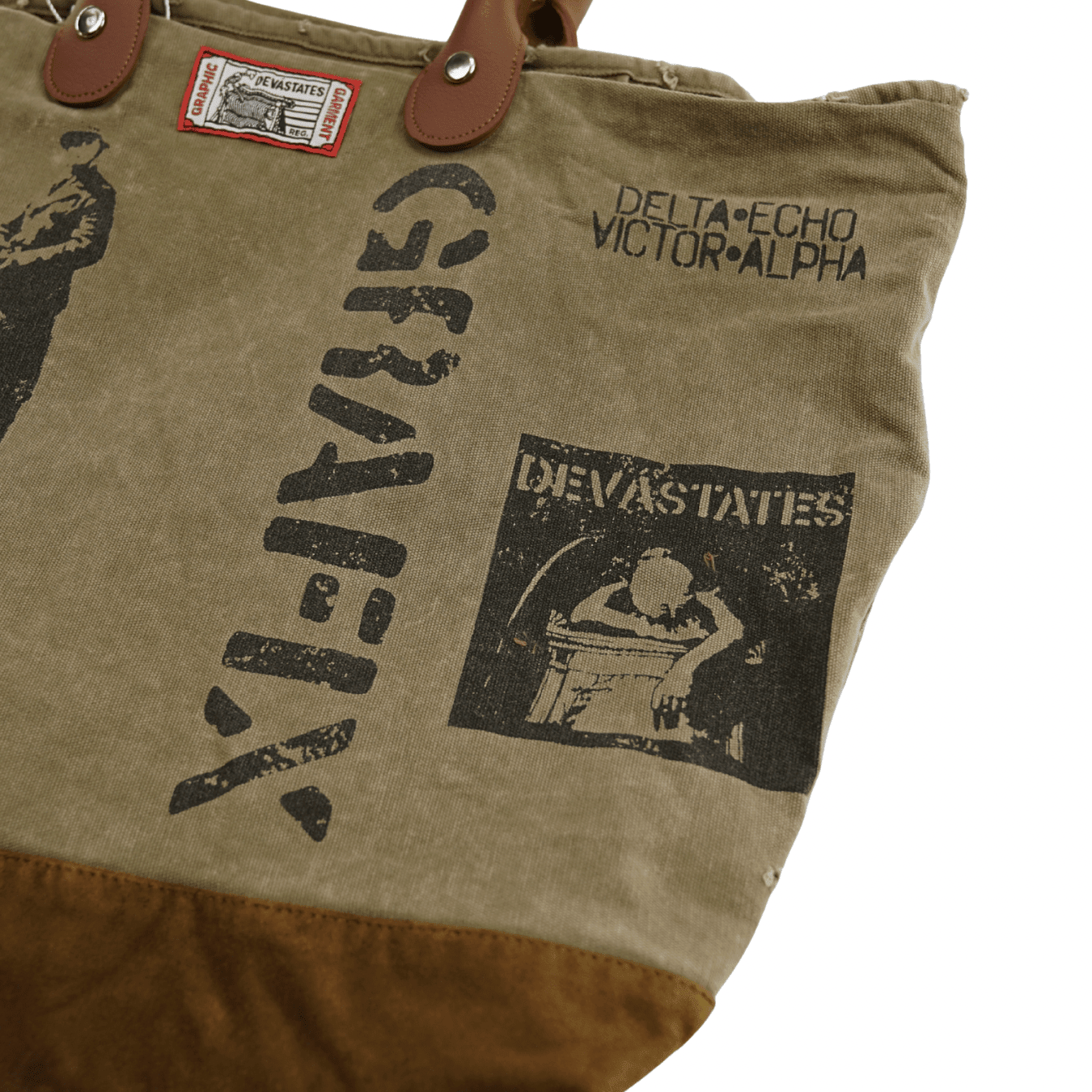 SS25 Tote Bag in beige and brown