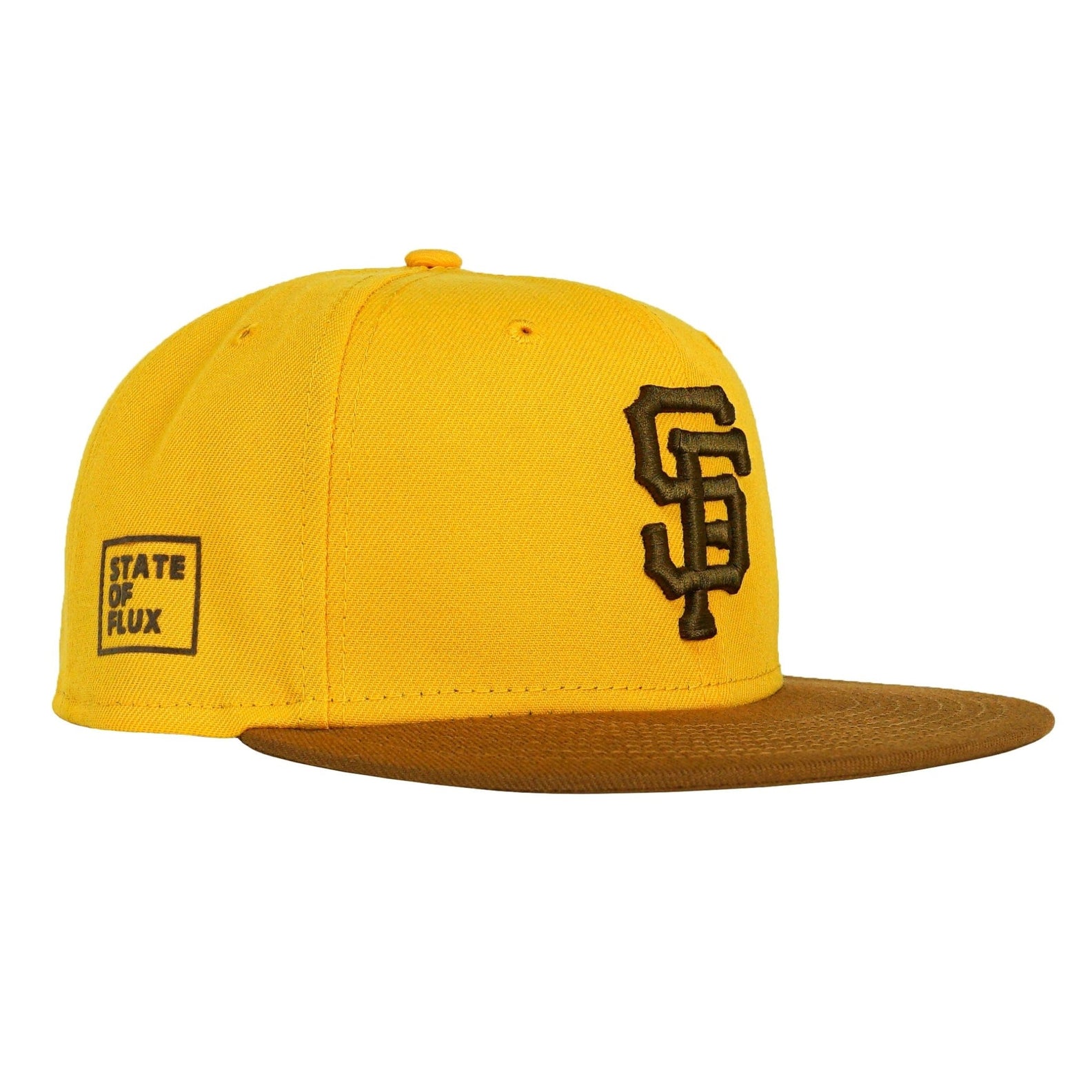 State Of Flux X New Era San Francisco Giants 59Fifty Fitted Hat in gold and toasted peanut