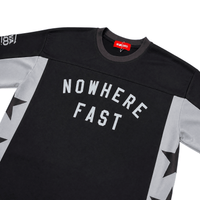 Static Long - sleeve Mesh Jersey in black - Devá States - State Of Flux