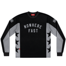 Static Long - sleeve Mesh Jersey in black - Devá States - State Of Flux
