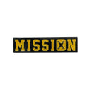 Still On A Mission Pin in yellow and black - State Of Flux - State Of Flux