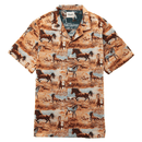 Tapestry Shirt in stallion - Kuwalla Tee - State Of Flux