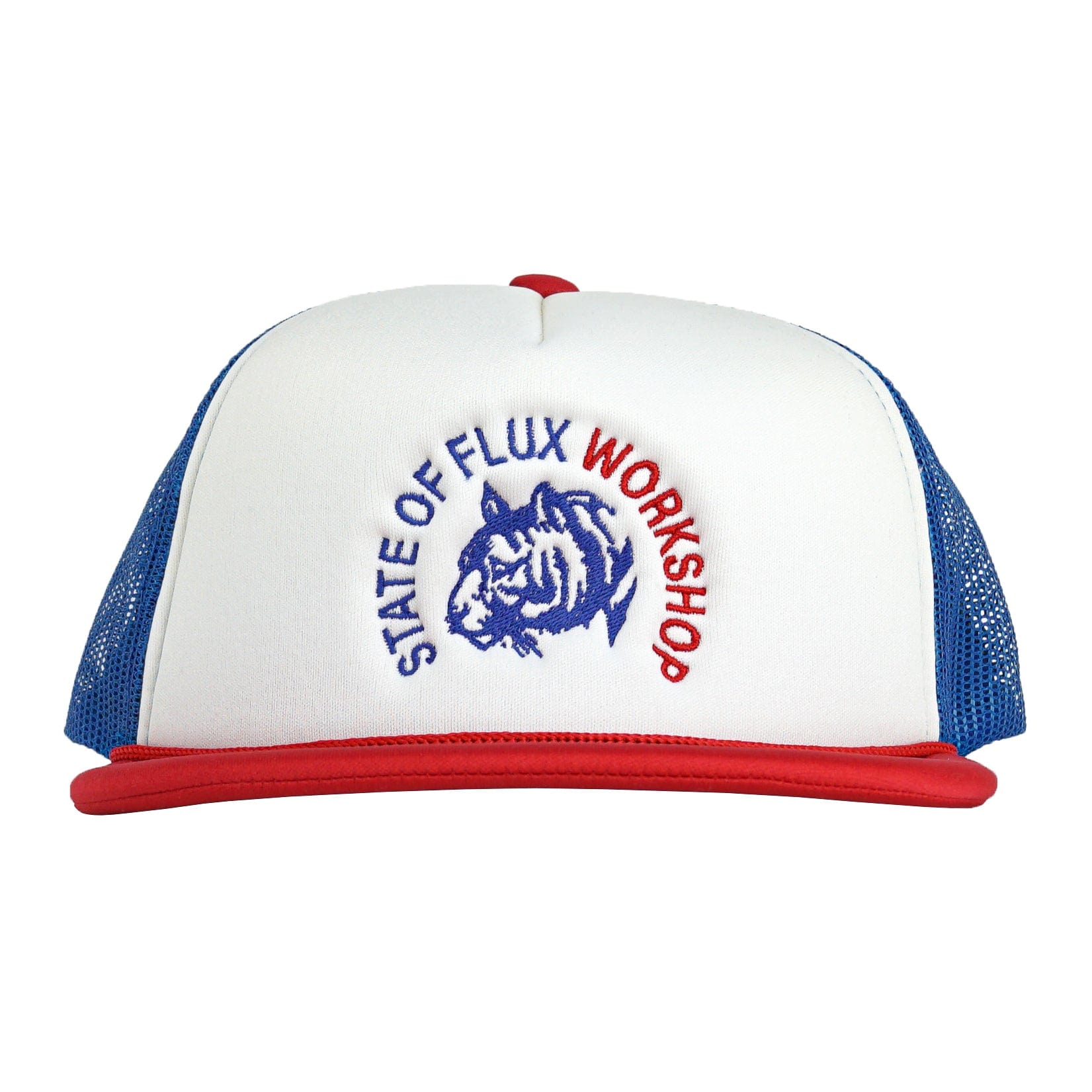 The Workshop Trucker Hat in patriotic - State Of Flux - State Of Flux