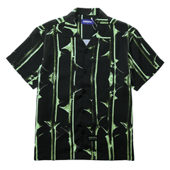 Thorn Short-sleeve Souvenir Shirt in black and bright green