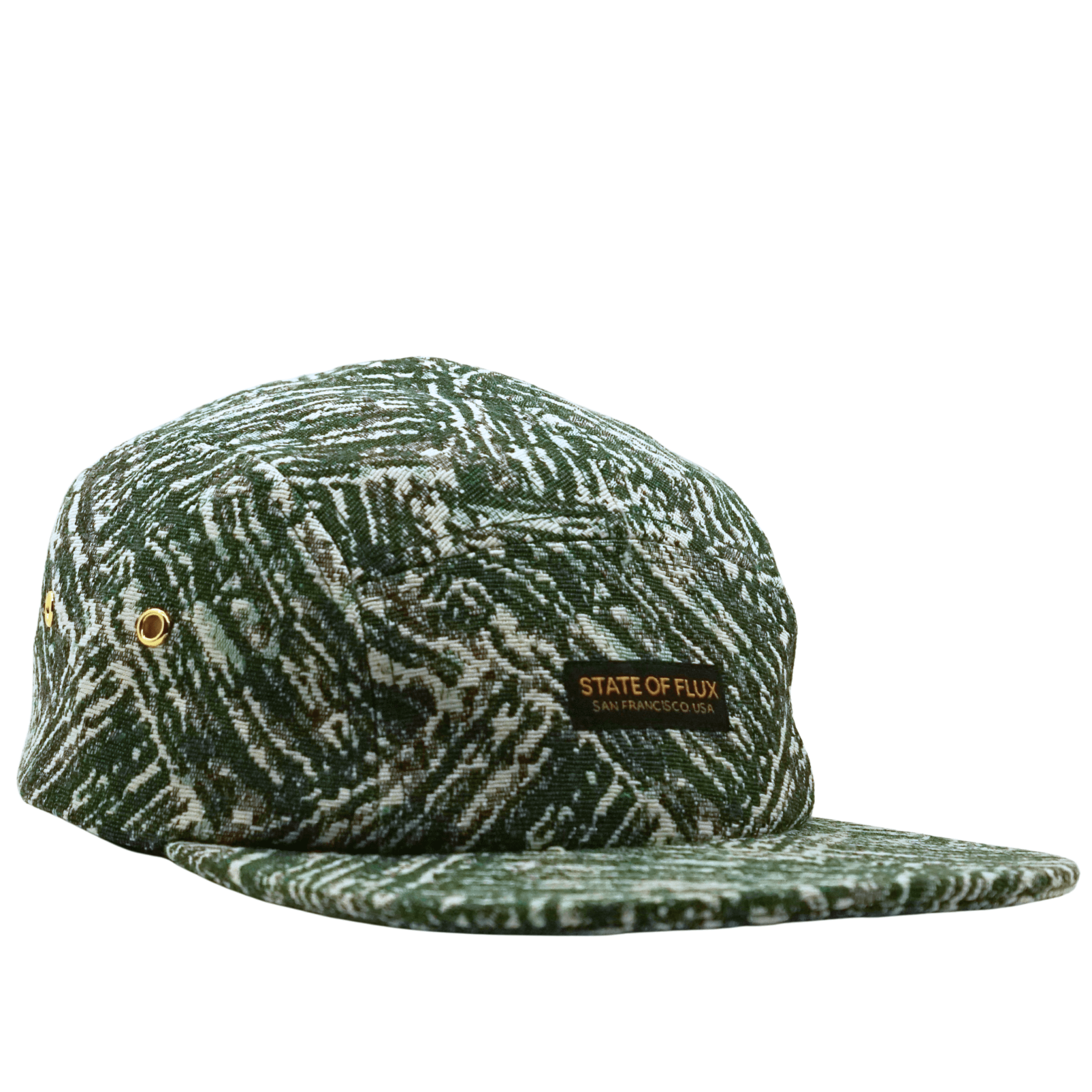 Timberline 5 - Panel Hat in forest green and white - State Of Flux - State Of Flux