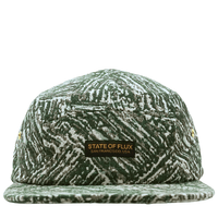 Timberline 5 - Panel Hat in forest green and white - State Of Flux - State Of Flux