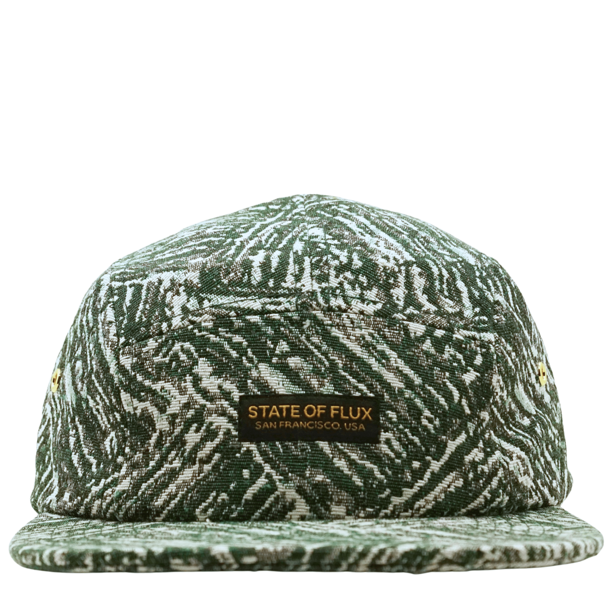 Timberline 5 - Panel Hat in forest green and white - State Of Flux - State Of Flux
