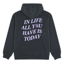 Today Is The Day Hoodie in distressed faded black and lilac - State Of Flux - State Of Flux