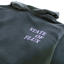 Today Is The Day Hoodie in distressed faded black and lilac - State Of Flux - State Of Flux