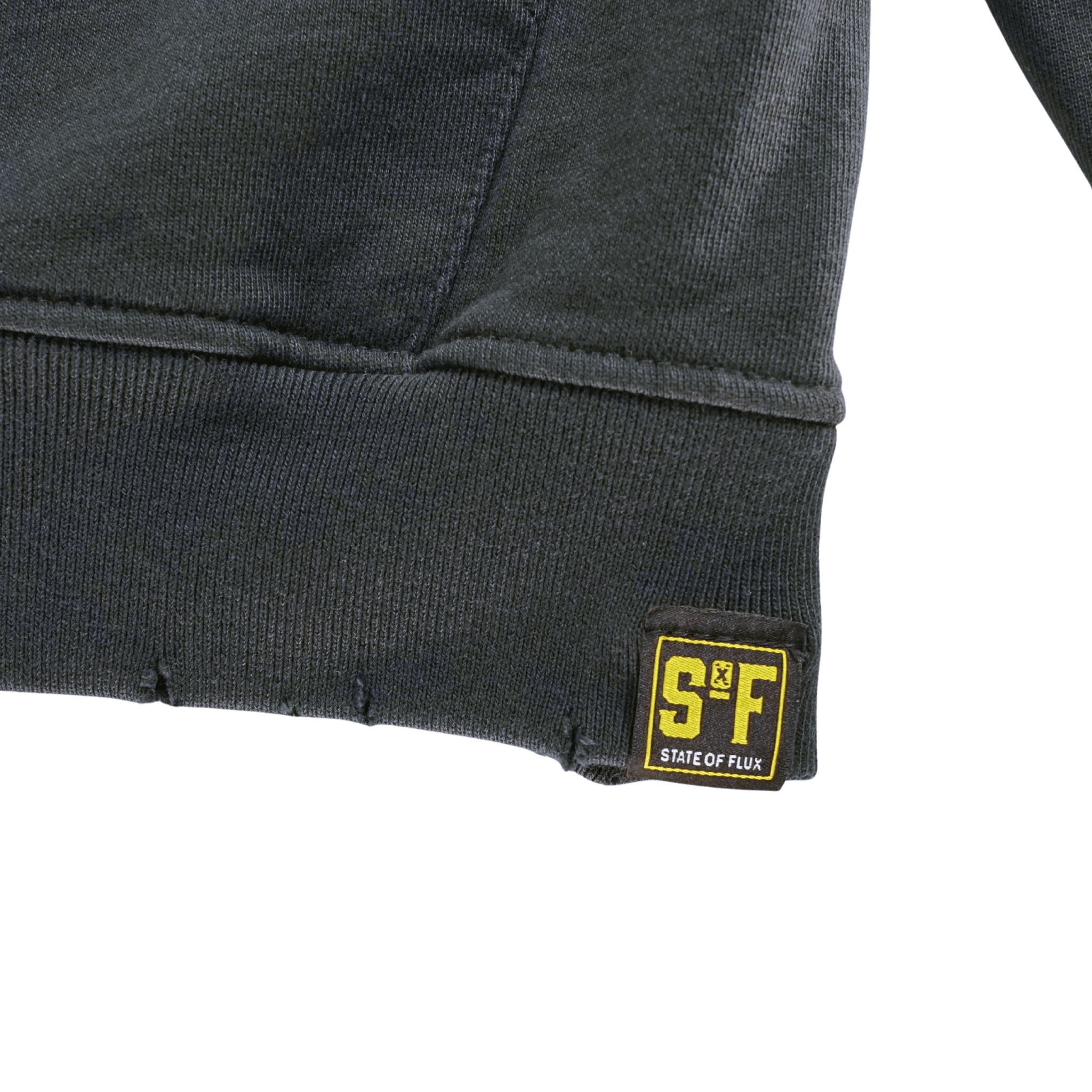 Today Is The Day Hoodie in distressed faded black and lilac - State Of Flux - State Of Flux