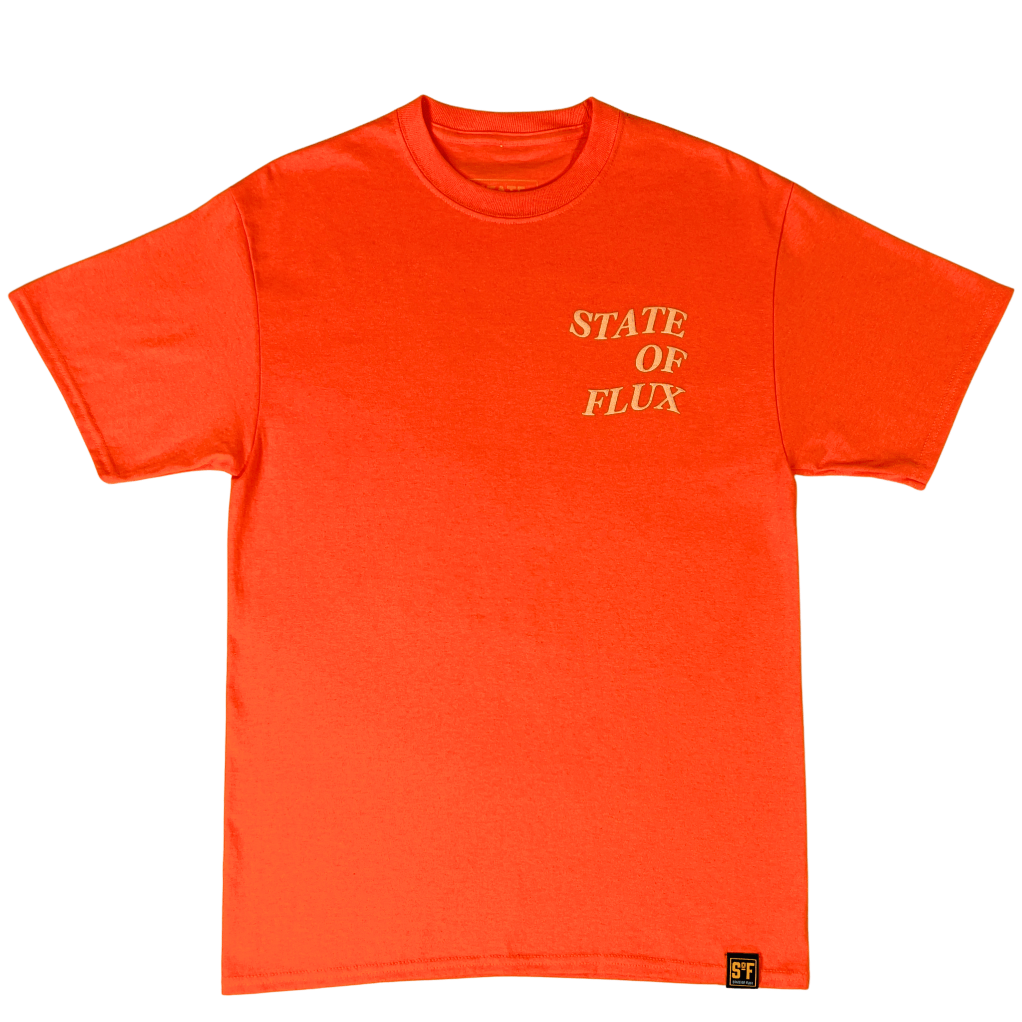 Today Is The Day Tee in neon orange - State Of Flux - State Of Flux