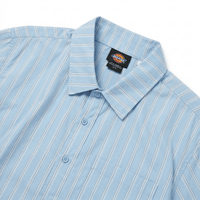 Venedocia Striped Short - sleeve Shirt in endless sky - Dickies - State Of Flux
