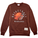 Waraire X Mitchell & Ness Collab Crewneck in russet - Mitchell & Ness - State Of Flux