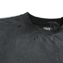 Weather The Storm Tee in weathered black and reflective grey - State Of Flux - State Of Flux