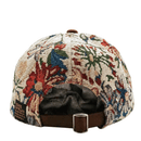Wildflower Strapback Hat in cream and brown - State Of Flux - State Of Flux